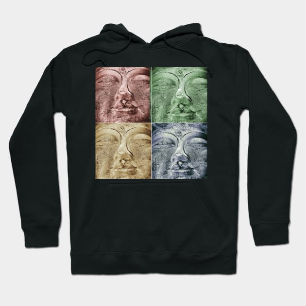 4 Faces Buddha Hoodie by TheMonkeyKingArts